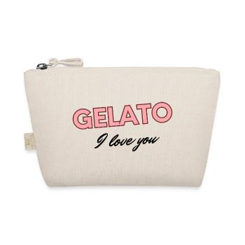 Gelato, I Love You – Sweet Italian Treat Quote - Organic Pouch - nature - Front