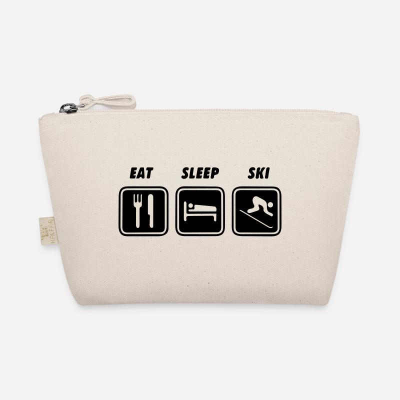 Eat sleep skiing Organic Pouch
