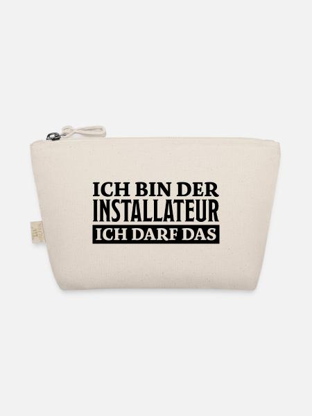 Installateur Spruch Heizung Installateur Geschenk - Bio-Täschchen - Natur