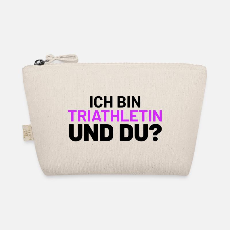 ich bin triathletin und du Bio-Täschchen
