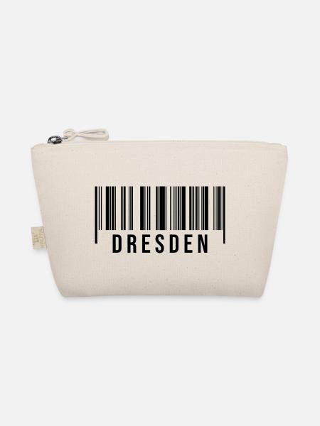 Erzgebirge Strichcode Dresden - Bio-Täschchen - Natur