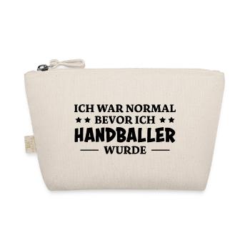 Handball Spruch Sport Lustiges Handballer Geschenk - Bio-Täschchen - Natur - Vorne