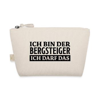 Bergsteiger Spruch Lustiges Bergsteiger Geschenk - Bio-Täschchen - Natur - Vorne