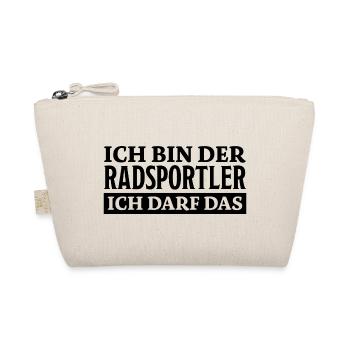 Radsportler Mountainbike Bike Fun Fahrrad Geschenk - Bio-Täschchen - Natur - Vorne
