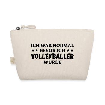 Volleyballer Spruch Lustiger Volleyballer Geschenk - Bio-Täschchen - Natur - Vorne