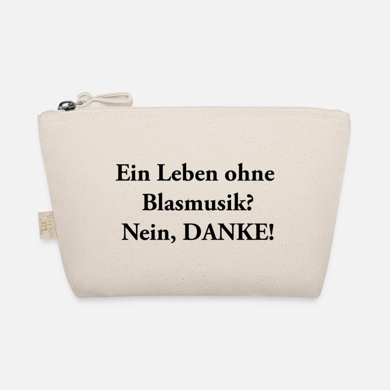 Ein Leben ohne Blasmusik nein DANKE BLACK Bio-Täschchen