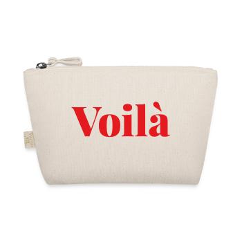 Voilà, Französisches Wort, Frankreich, Paris - Bio-Täschchen - Natur - Vorne