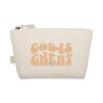 God is Great Church Faith Christian Ladies - Organic Pouch - nature - Front