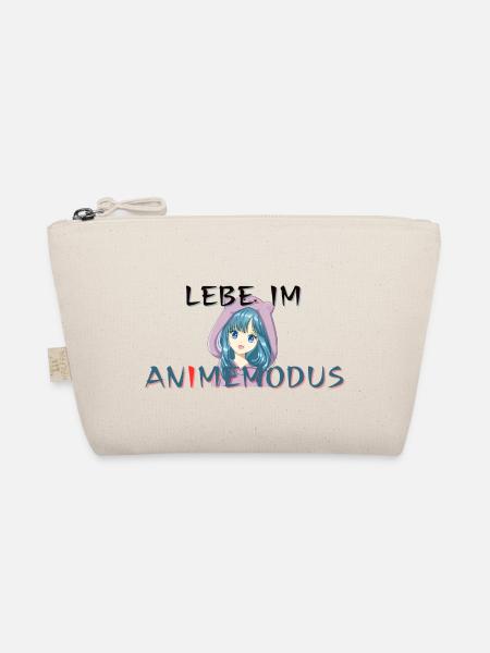 Lebe im Animemodus, Spruch - Bio-Täschchen - Natur