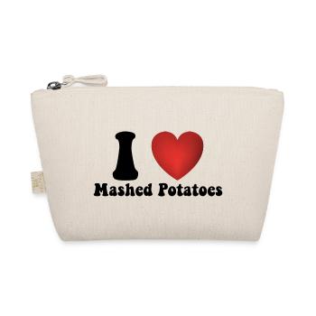I Love Mashed Potatoes Thanksgiving Dinner Gift - Organic Pouch - nature - Front