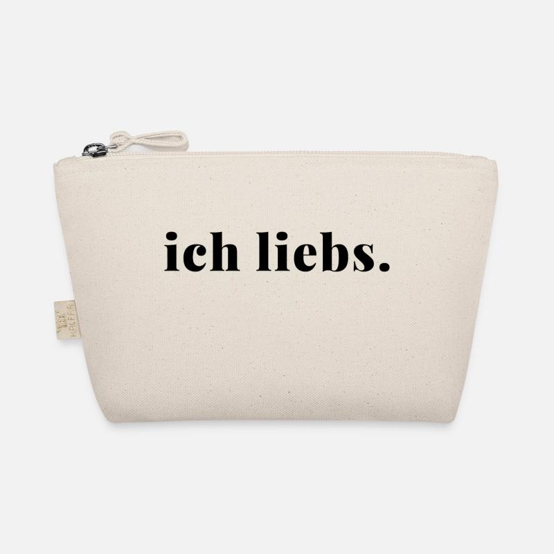 Ich liebs Statement Spruch Love It Geschenkidee - Bio-Täschchen - Natur