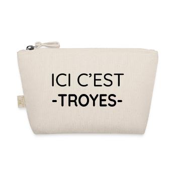 Ici c'est Troyes (noir) - Trousse biologique - nature - Devant