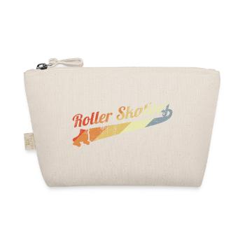 Vintage Rollschuhlaufen - Bio-Täschchen - Natur - Vorne
