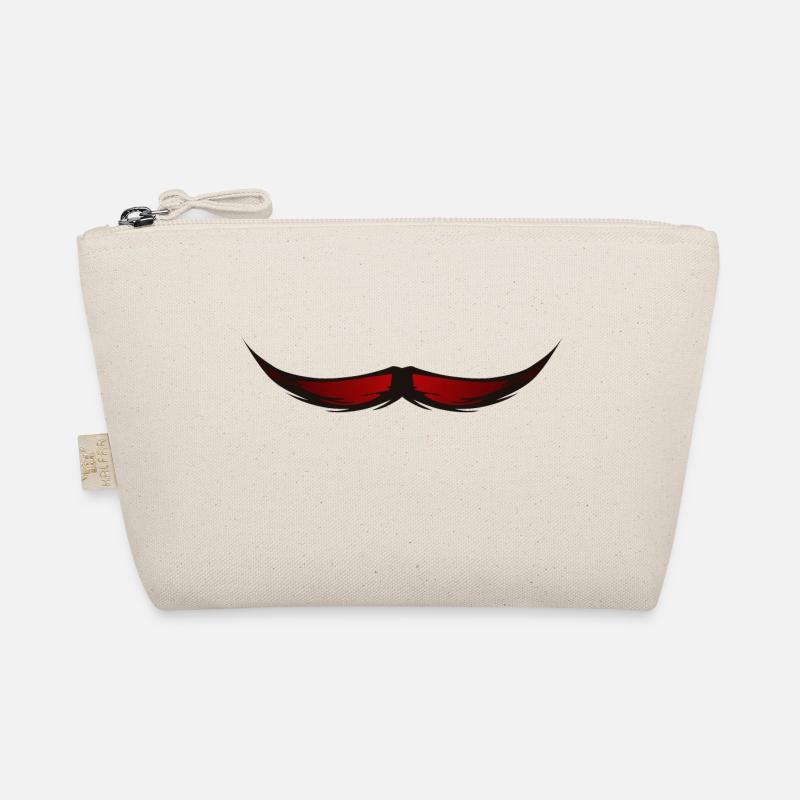 Schnurrbart Schnurrbart Hipster 610 B Bio-Täschchen