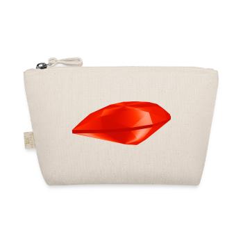 Roter Edelstein - Bio-Täschchen - Natur - Vorne