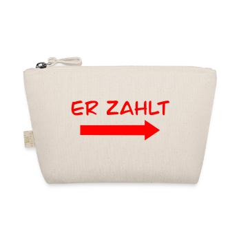er zahlt - Bio-Täschchen - Natur - Vorne