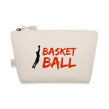 basketballer silhouette - Bio-Täschchen - Natur - Vorne