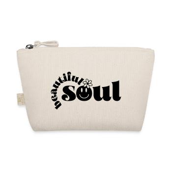 beautiful soul / belle âme peace and love - Organic Pouch - nature - Front