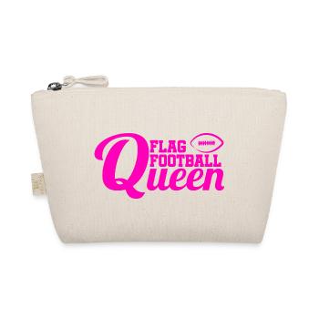 Flag Football Queen Flaggies Mädchen Frauen - Bio-Täschchen - Natur - Vorne
