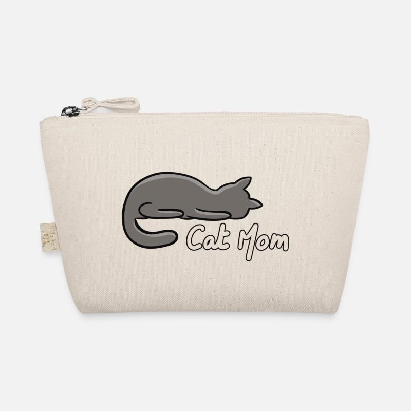 Cat mom - Organic Pouch - nature