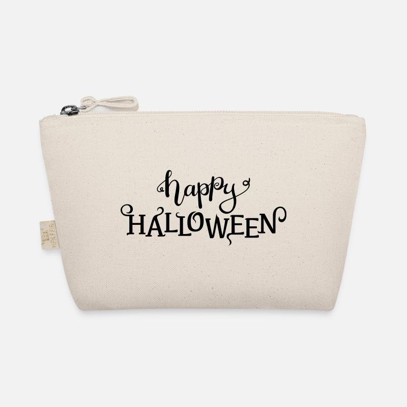 Happy halloween Schriftzug Bio-Täschchen