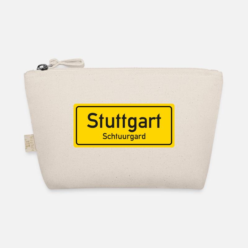 Ortsschild Stuttgart Deutschland - Bio-Täschchen - Natur