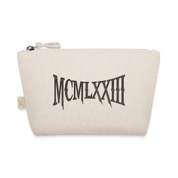 MCMLXXIII 1973 50th Birthday B-Day Birthday Gift - Organic Pouch - nature - Front