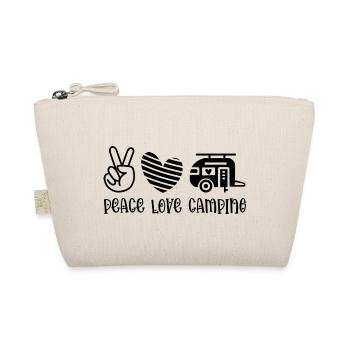 Peace Love Camping - Bio-Täschchen - Natur - Vorne