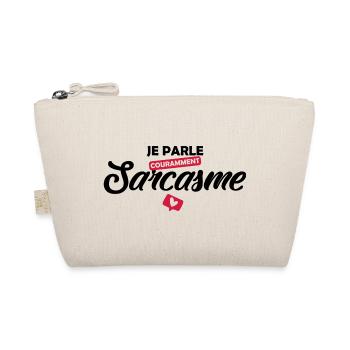 Je parle sarcasme / citation humoristique - Trousse biologique - nature - Devant