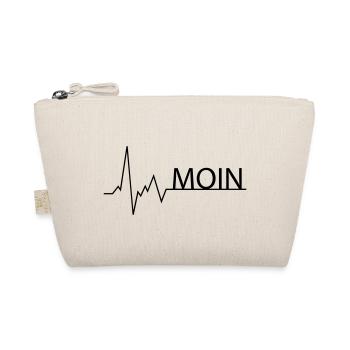 MOIN Herzschlag EKG - Bio-Täschchen - Natur - Vorne