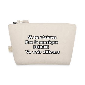 Citation musique forte ou rien - Trousse biologique - nature - Devant