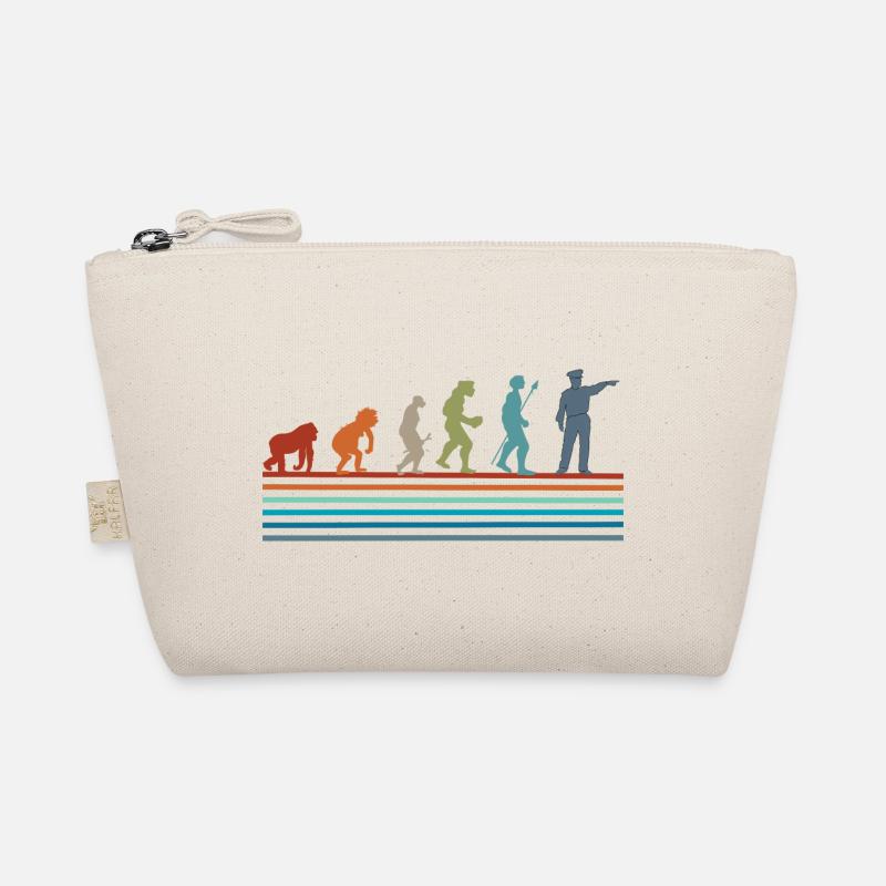 Vintage Detektiv Retro Evolution Bio-Täschchen