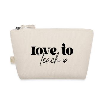 love to teach - Organic Pouch - nature - Front