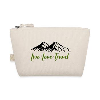 Live Love Travel Mountains - Organic Pouch - nature - Front