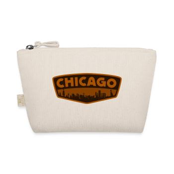 Chicago Skyline Patch Retro - Bio-Täschchen - Natur - Vorne