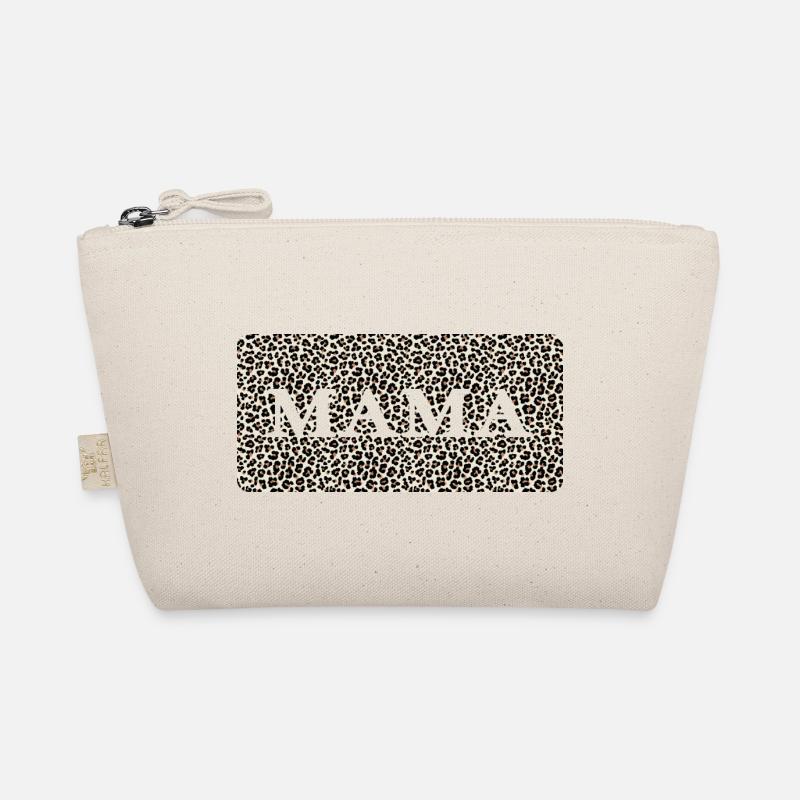 Mama "mom straight leopard" Mutti - Bio-Täschchen - Natur