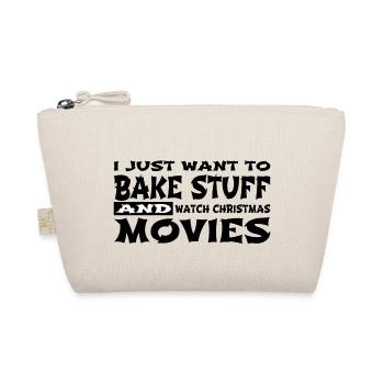 Bakers Motto Present Idea Birthday Dino Computer - Organic Pouch - nature - Front