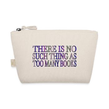 a time book keeper gift fun present idea - Organic Pouch - nature - Front
