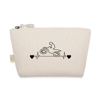 Motorcycle Motorcyclist Motorbike Fan Motorcross - Organic Pouch - nature - Front