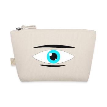 Oeil Manga turquoise - Trousse biologique - nature - Devant