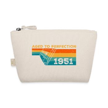 Jahrgang 1951 - Retro 1951 Geburtstagsgeschenk - Bio-Täschchen - Natur - Vorne