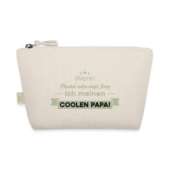 cooler Papa Sprüche - Bio-Täschchen - Natur - Vorne