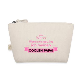 cooler Papa Spruch - Bio-Täschchen - Natur - Vorne