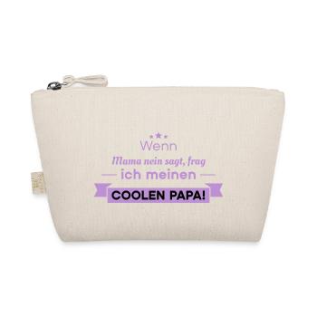 coole papa sprüche - Bio-Täschchen - Natur - Vorne