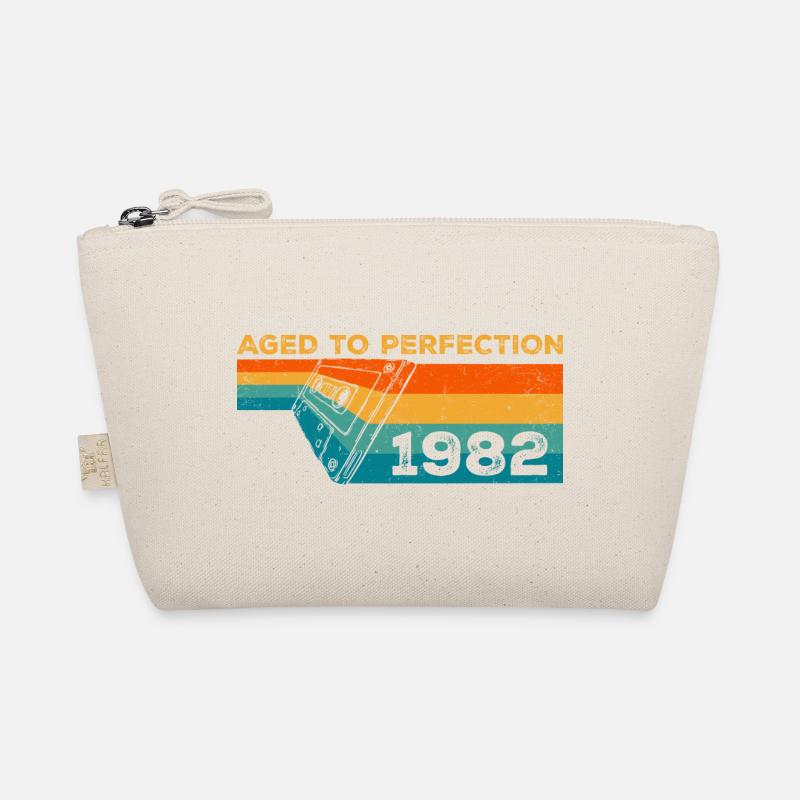 Jahrgang 1982 - 1982 Retro Geburtstagsgeschenk - Bio-Täschchen - Natur