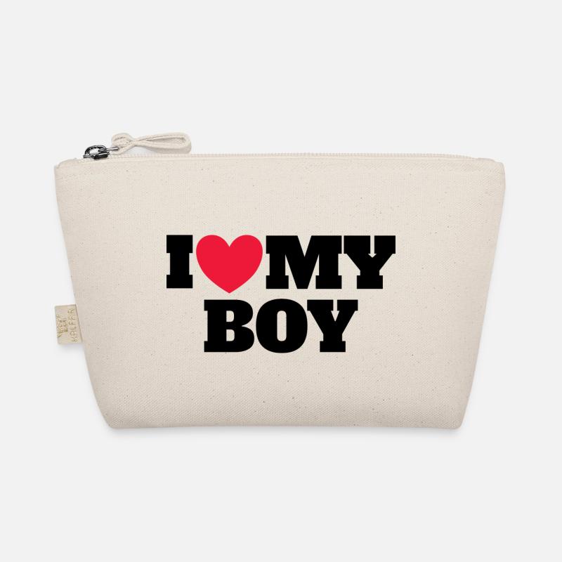I Love My Boy - Bio-Täschchen - Natur