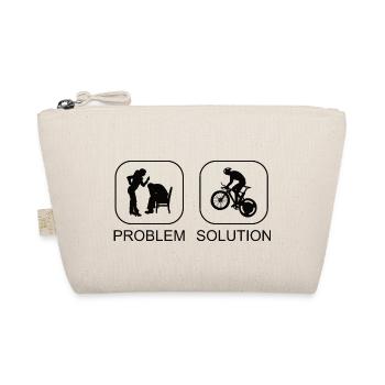 Cycling Bicycle Cycling Cyclist Cyclist - Organic Pouch - nature - Front