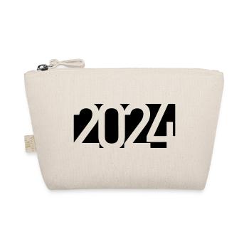 2024 Jahreszahl Datum Zahl Anno Kalenderjahr - Bio-Täschchen - Natur - Vorne