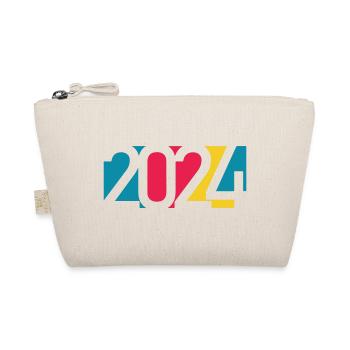 2024 happy new year Jahreszahl Datum Zahl Anno - Bio-Täschchen - Natur - Vorne