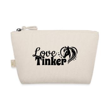 Tinker Love Herz Pferdekopf - Bio-Täschchen - Natur - Vorne